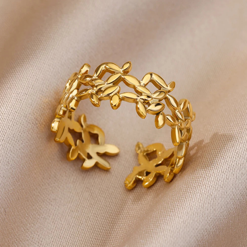 Lucia Gole Gold Stainless Steel Rings - Tarnish-Resistant