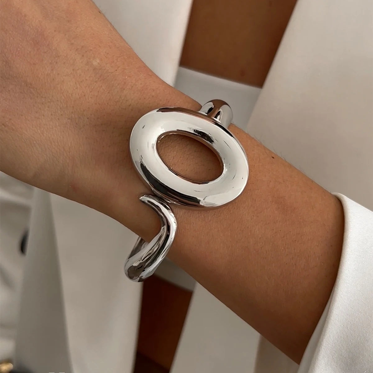 Lucia Gole – Geometric Wide Cuff Bracelet