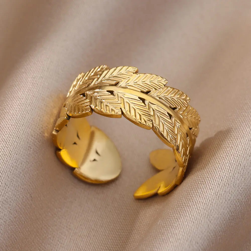 Lucia Gole Gold Stainless Steel Rings - Tarnish-Resistant