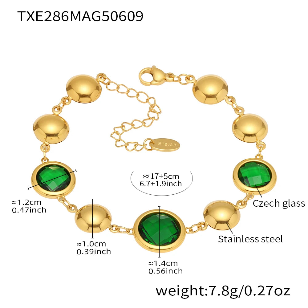 Lucia Gole-Crystal Necklace & Bracelet