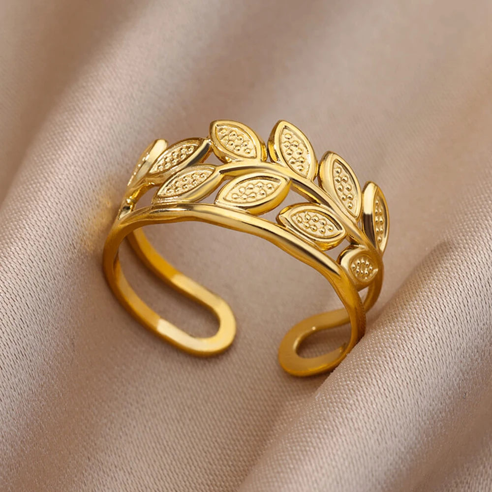 Lucia Gole Gold Stainless Steel Rings - Tarnish-Resistant