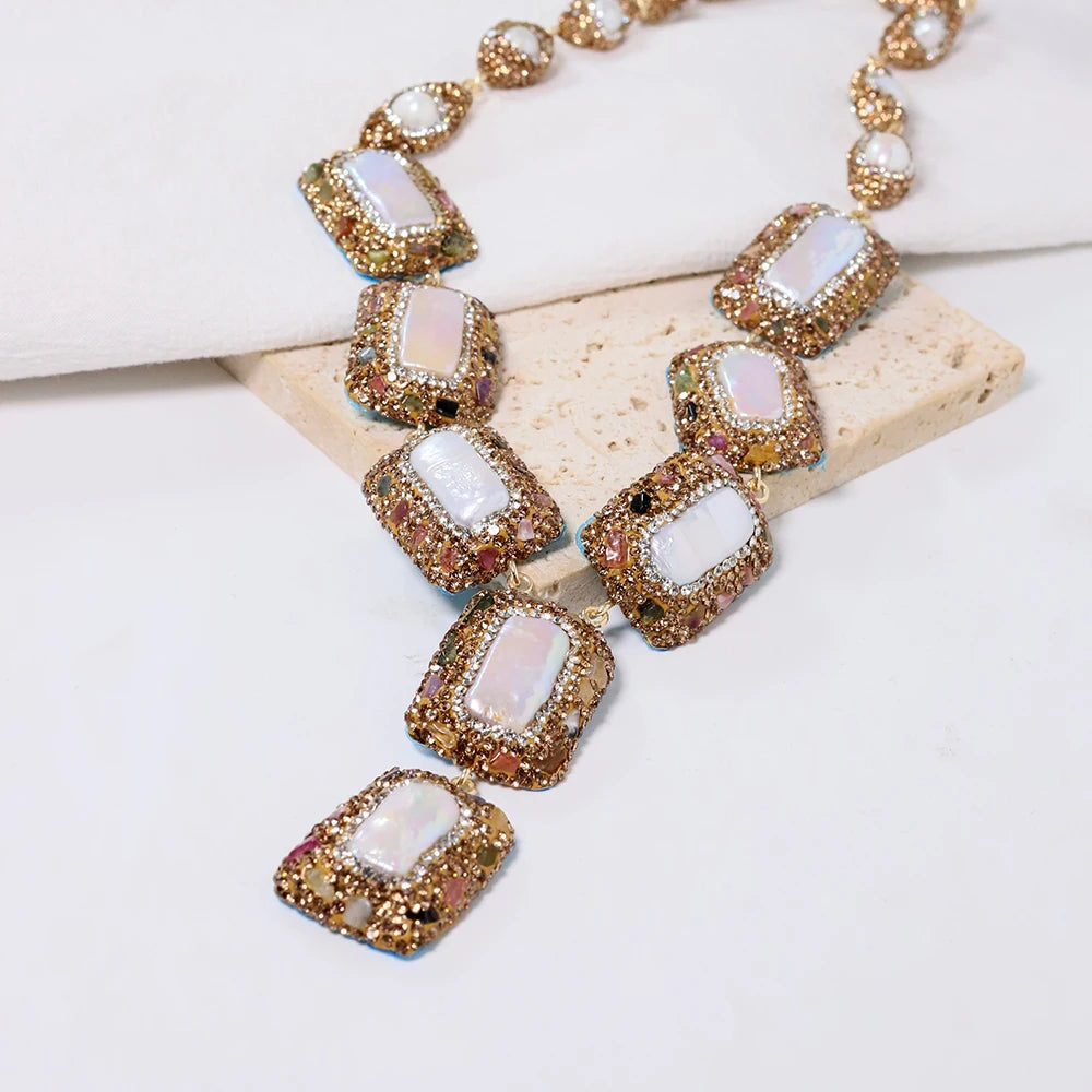 Lucia Gole - Square Pearl Set