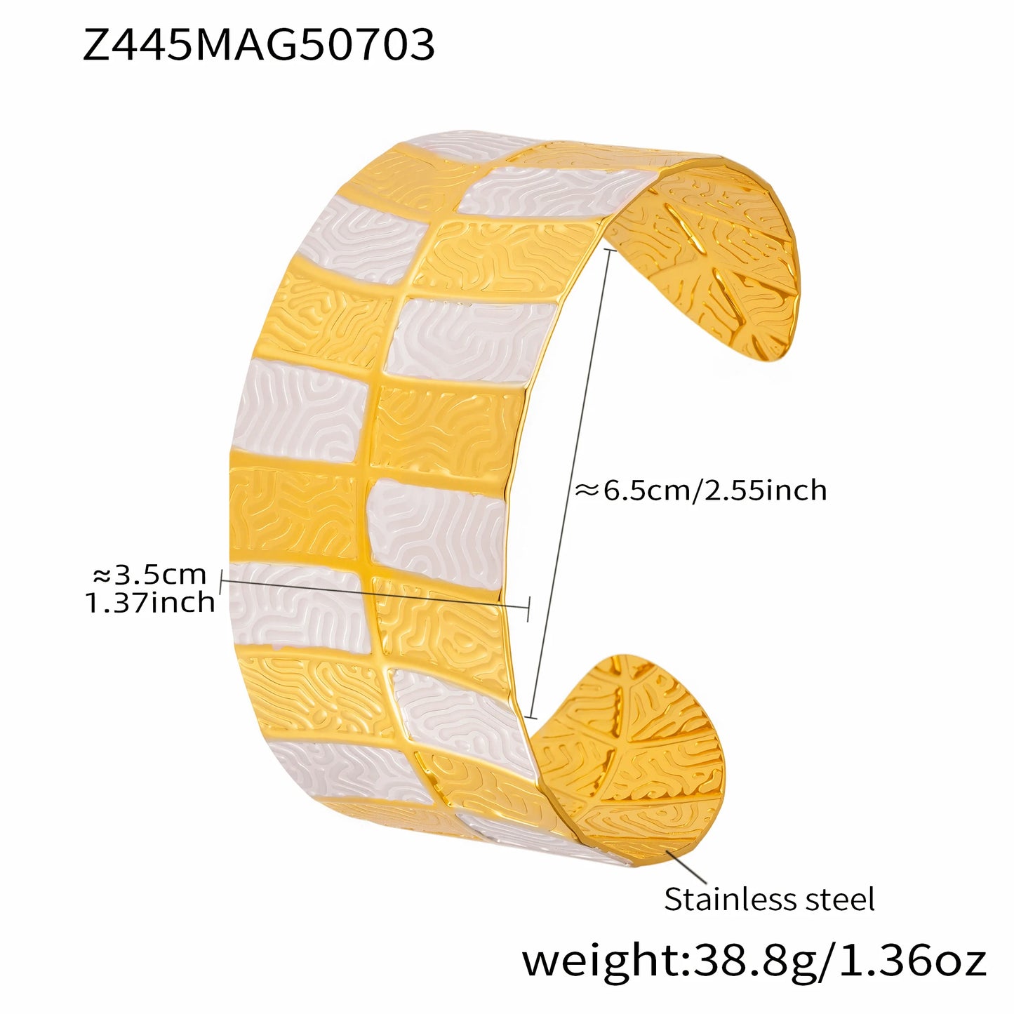 Lucia Gole - Two-tone Leaf Shape Bracelet