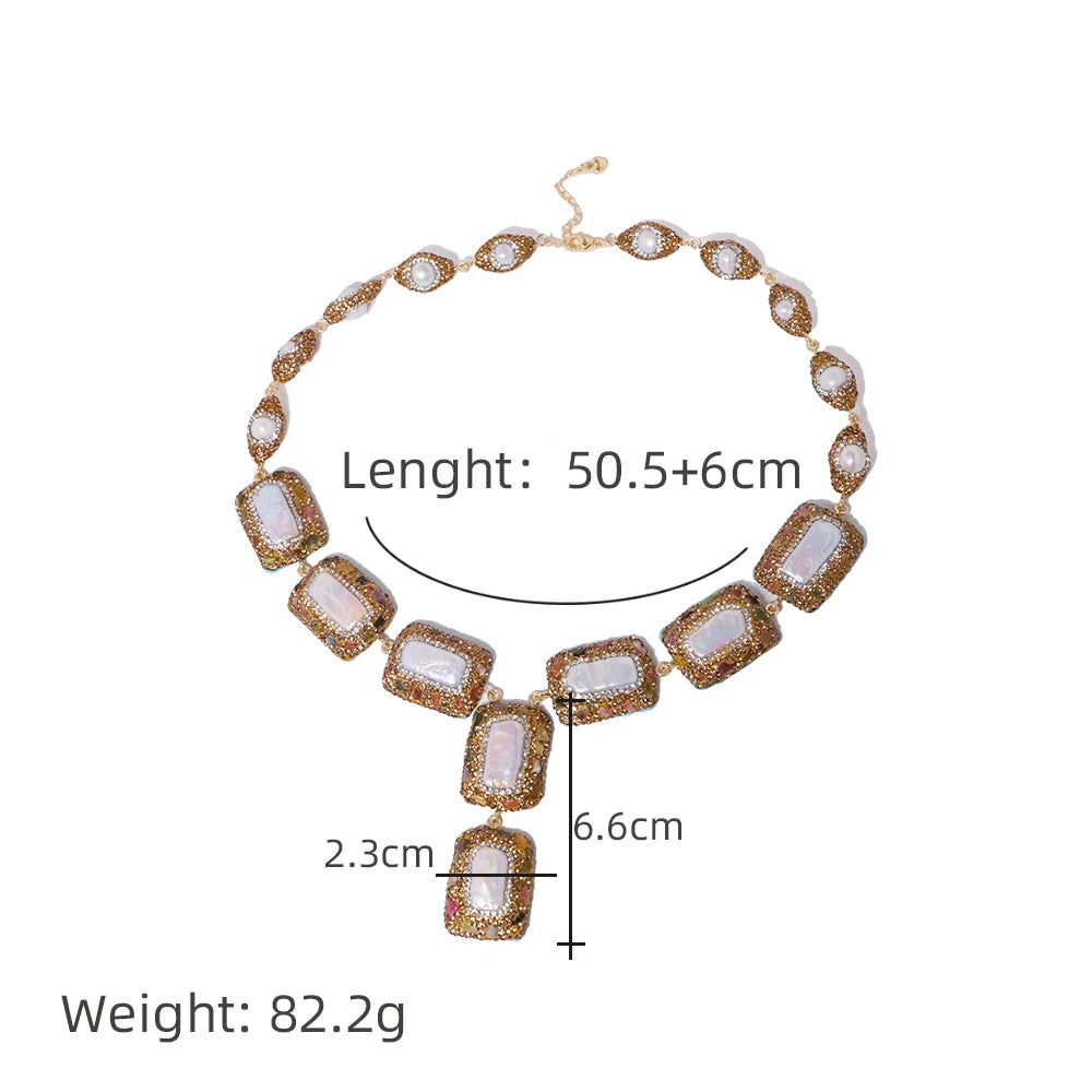 Lucia Gole - Square Pearl Set