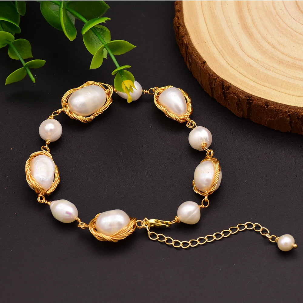 Lucia Gole – Freshwater Baroque Pearl Bracelets
