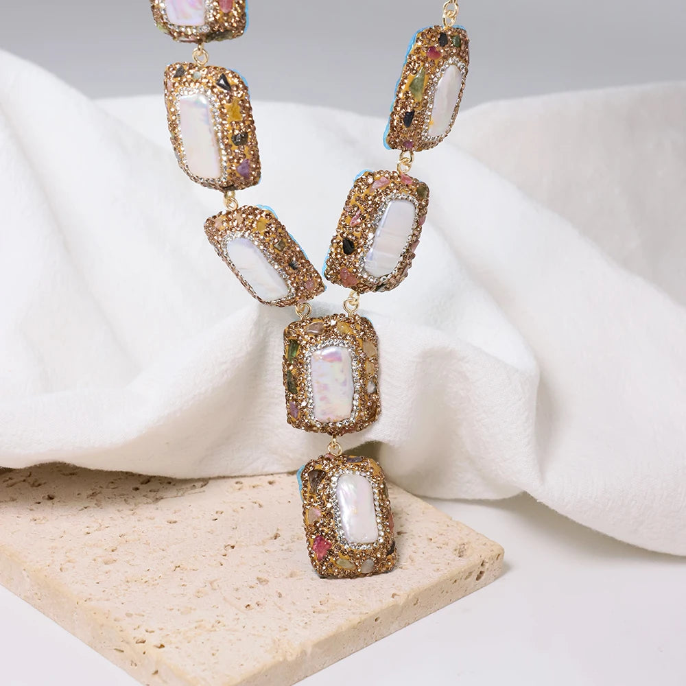 Lucia Gole - Square Pearl Set