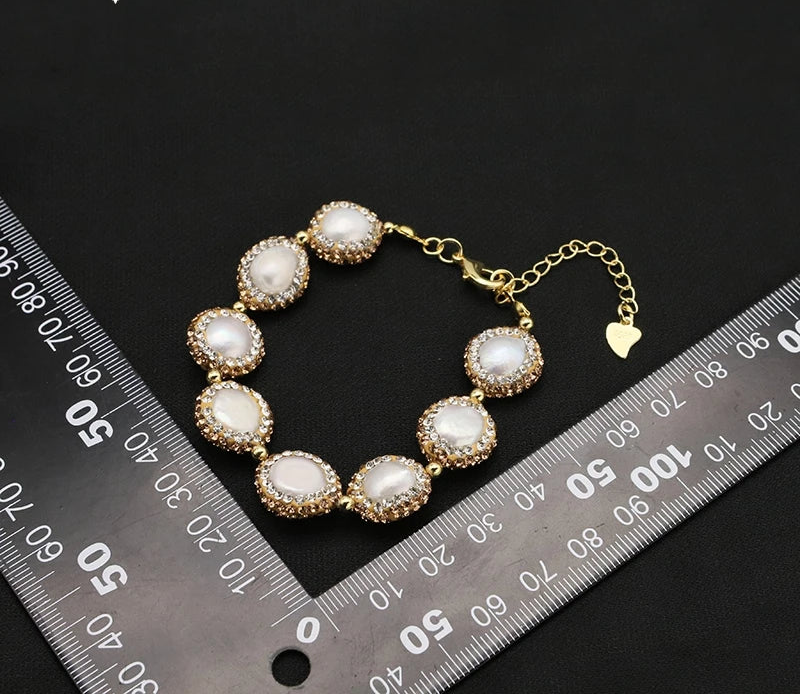 Lucia Gole - Pearl Crystal Bracelet