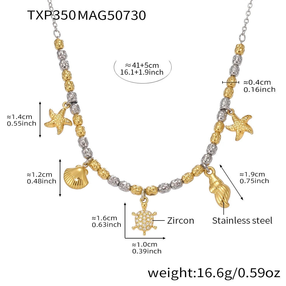 Lucia Gole Layered Gold Charm Necklace & Bracelet Set
