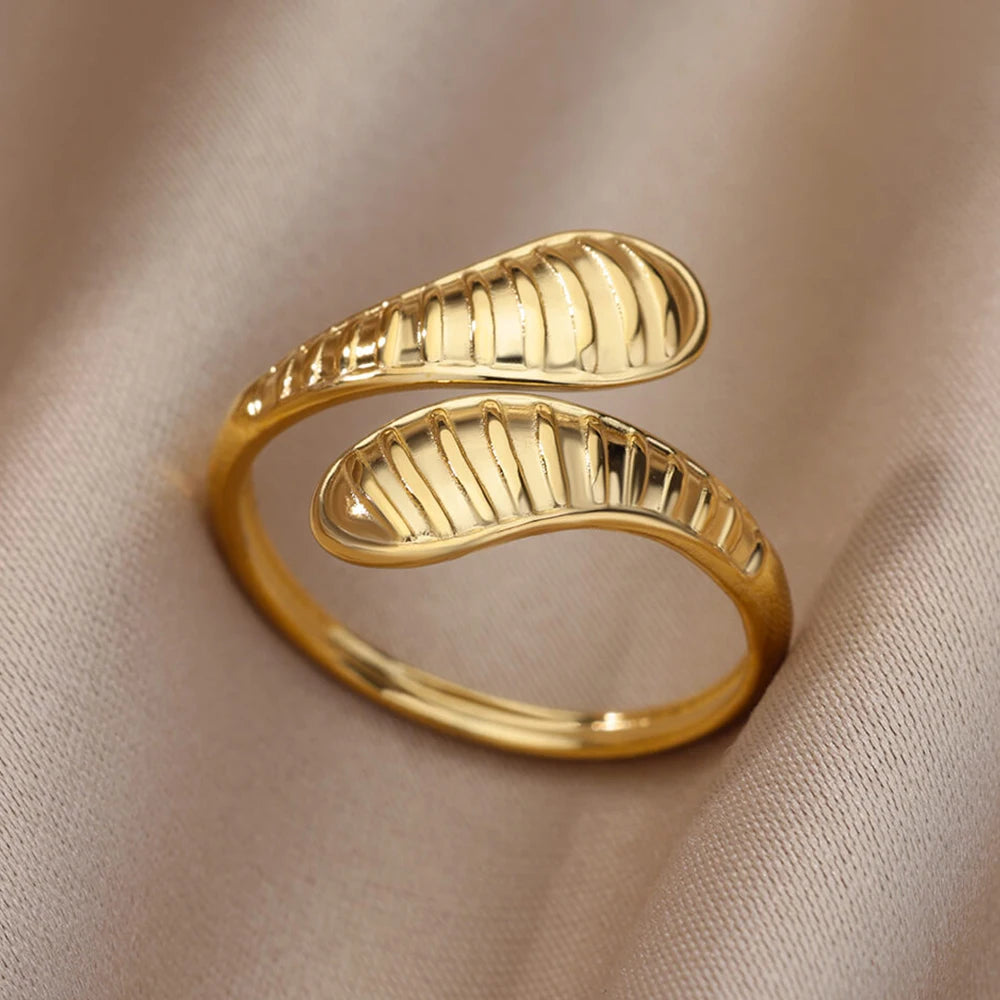 Lucia Gole Gold Stainless Steel Rings - Tarnish-Resistant