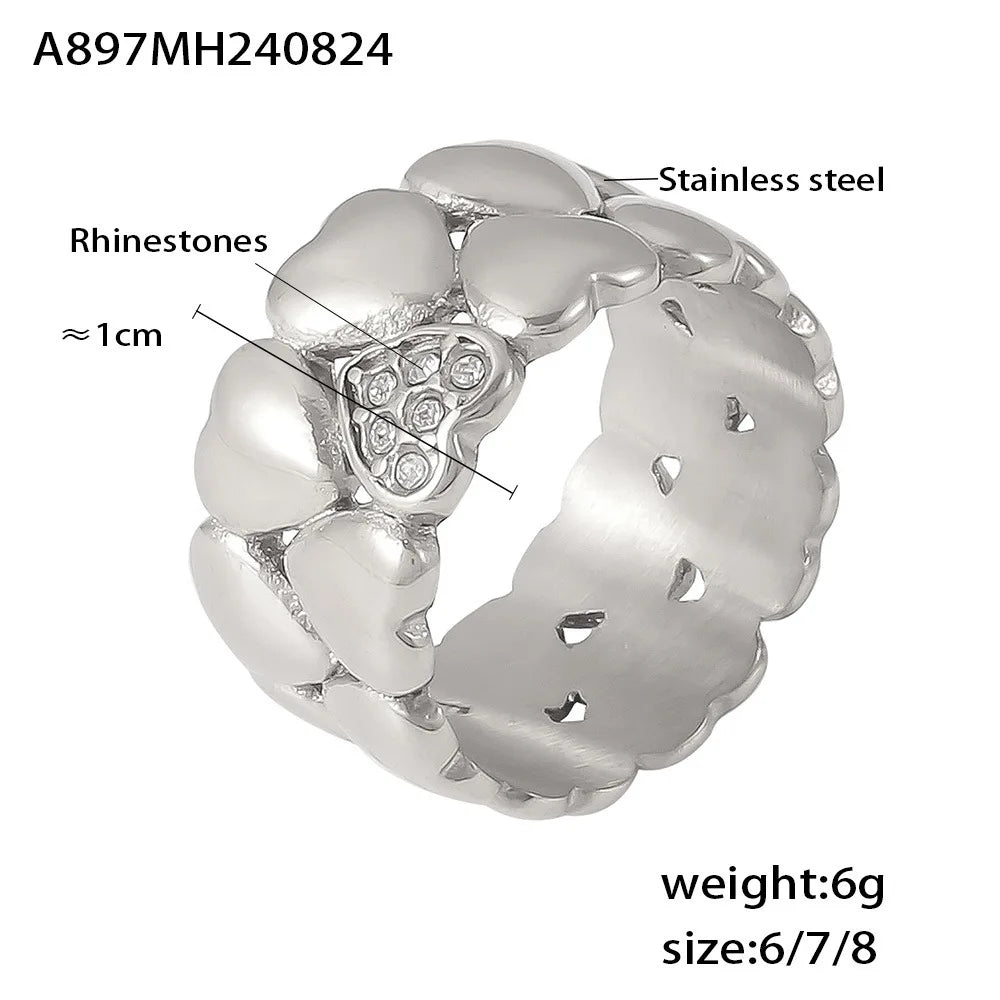 Lucia Gole Multi Heart Ring