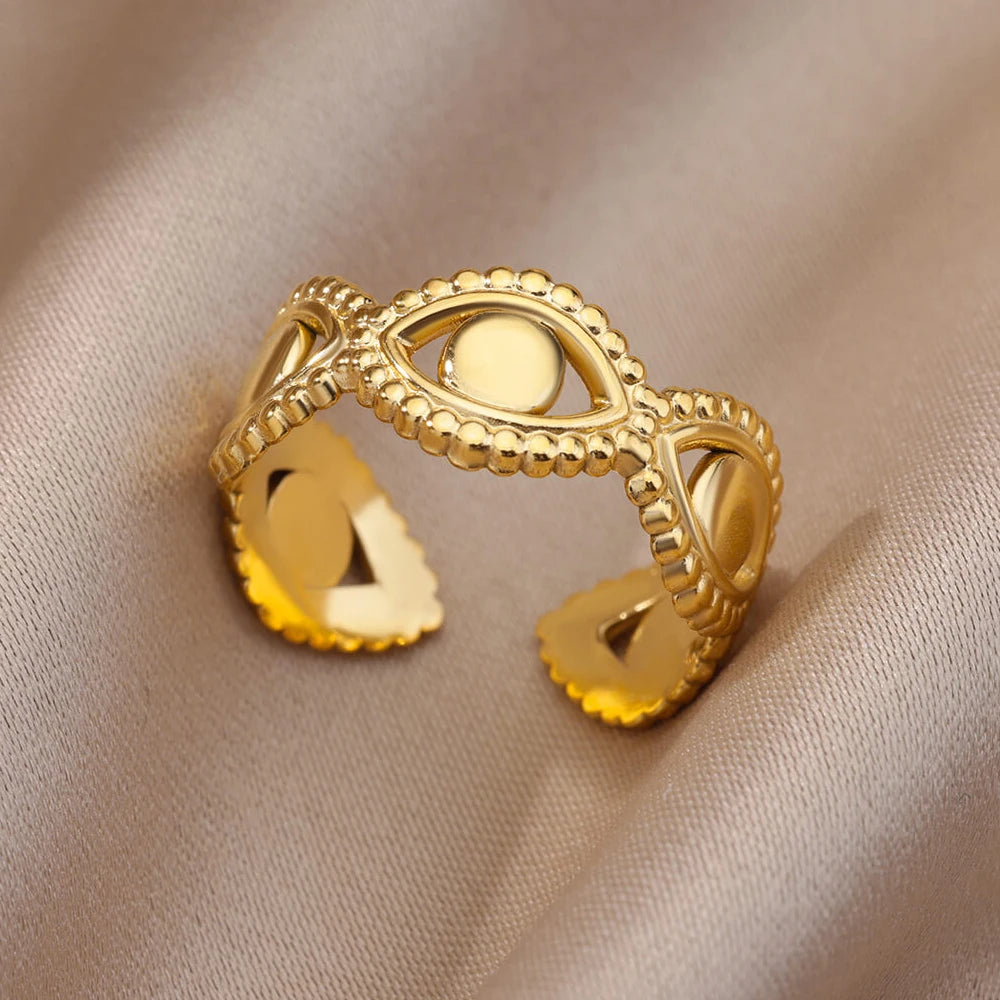 Lucia Gole Gold Stainless Steel Rings - Tarnish-Resistant