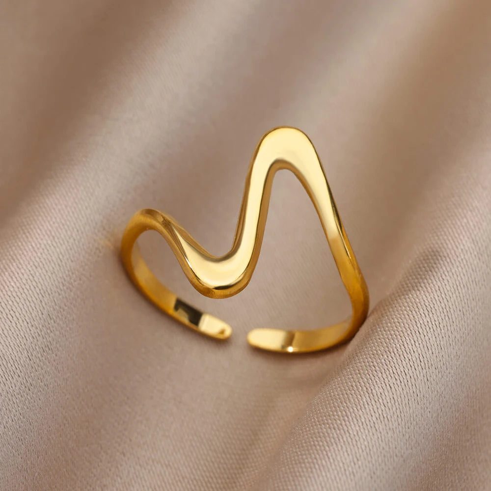 Lucia Gole Gold Stainless Steel Rings - Tarnish-Resistant