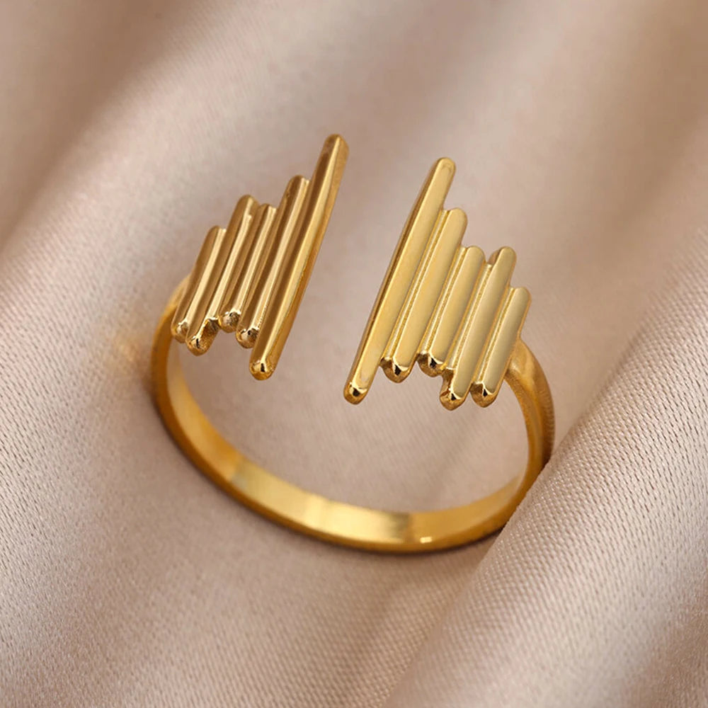 Lucia Gole Gold Stainless Steel Rings - Tarnish-Resistant