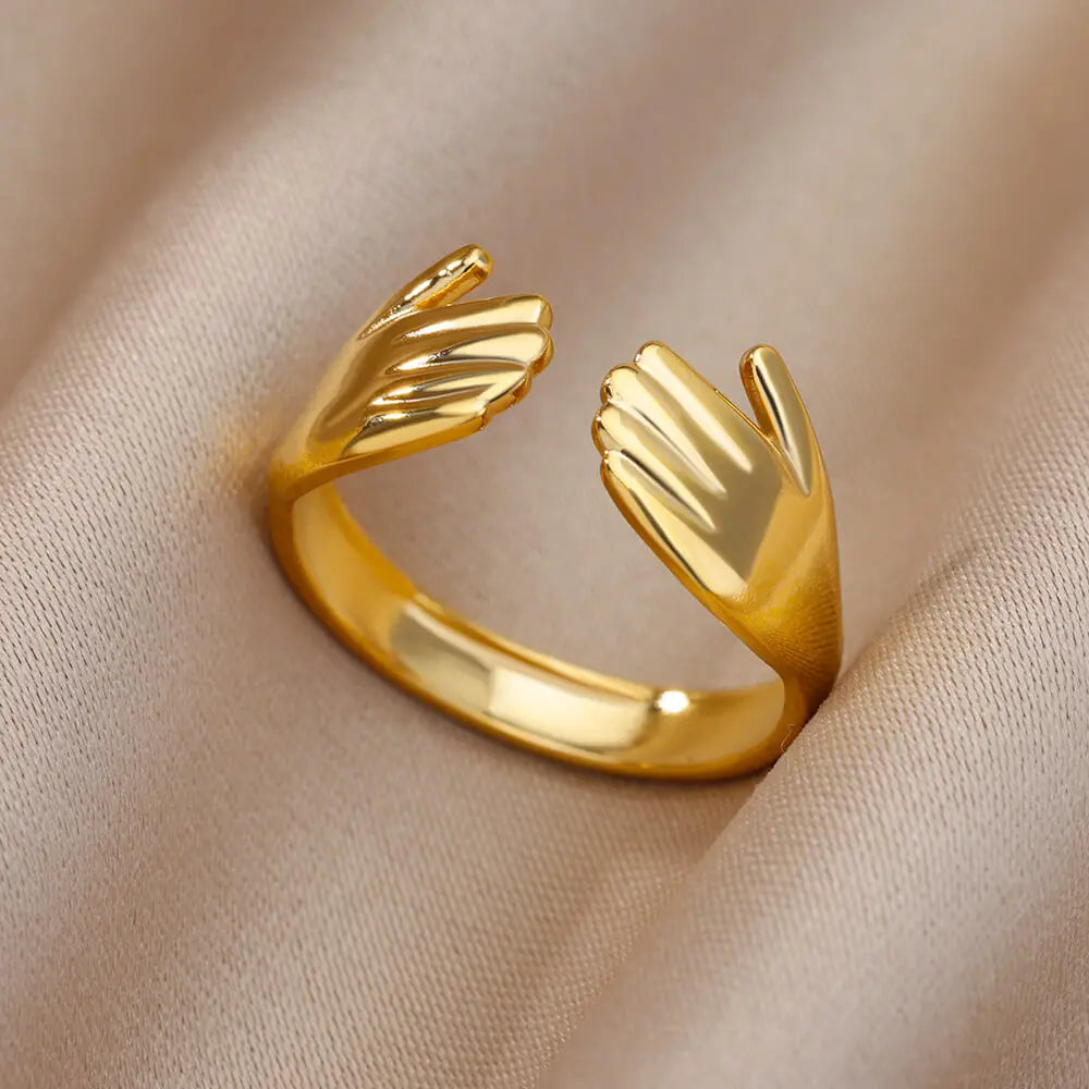Lucia Gole Gold Stainless Steel Rings - Tarnish-Resistant