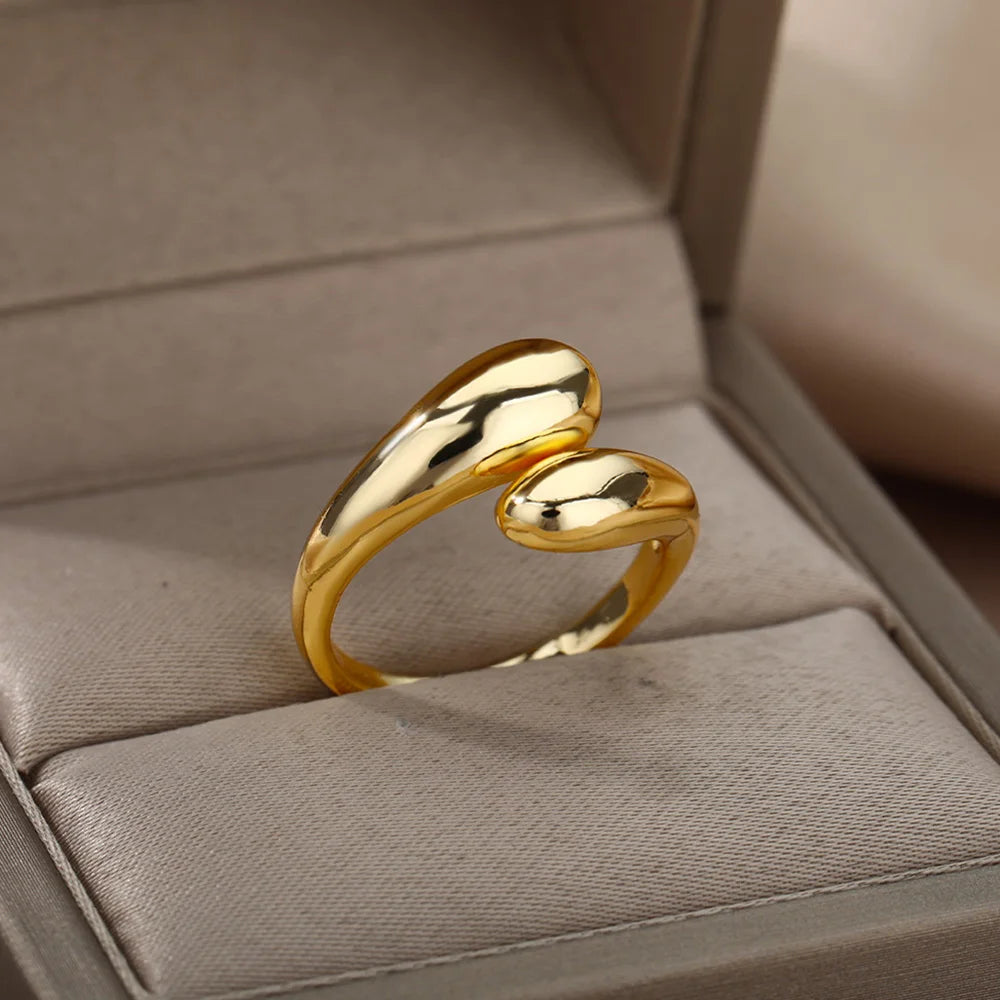 Lucia Gole Gold Stainless Steel Rings - Tarnish-Resistant