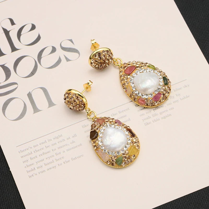 Lucia Gole - Baroque Shaped Jewelry Set (Necklace, Earrings, & Ring)