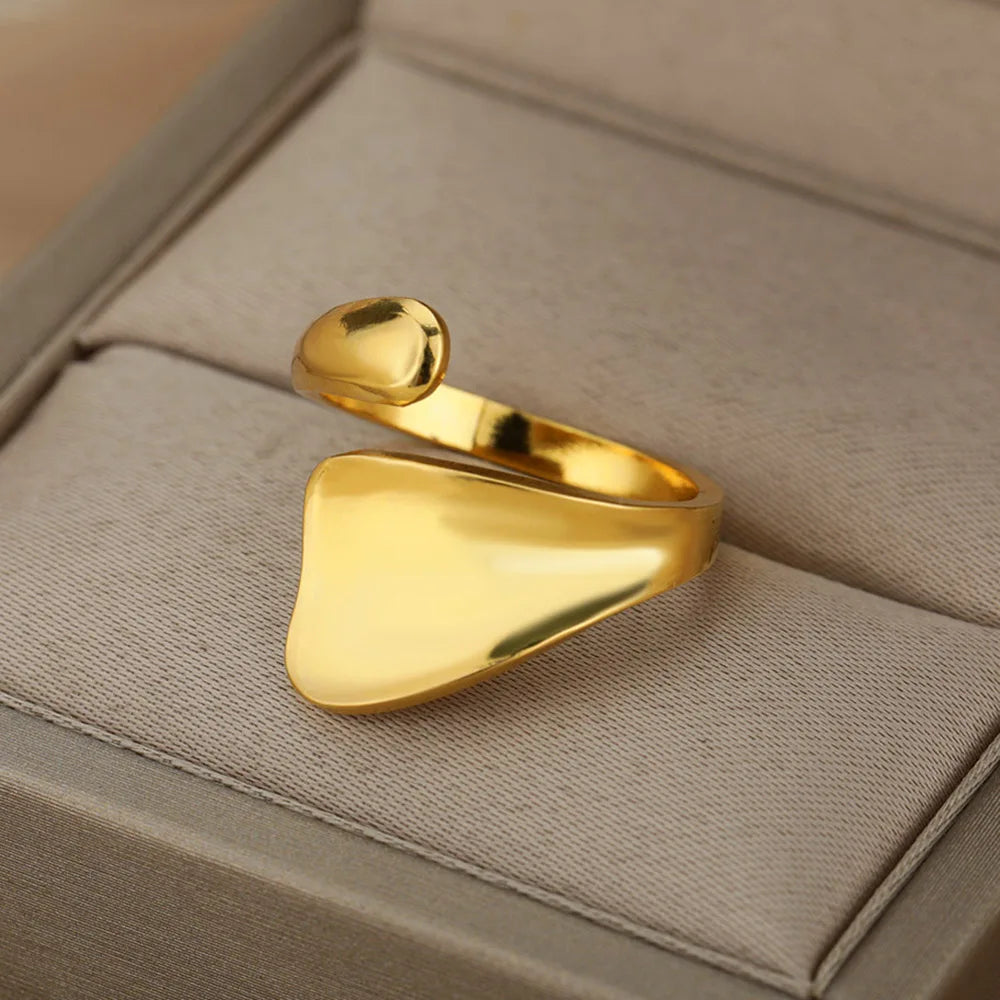Lucia Gole Gold Stainless Steel Rings - Tarnish-Resistant