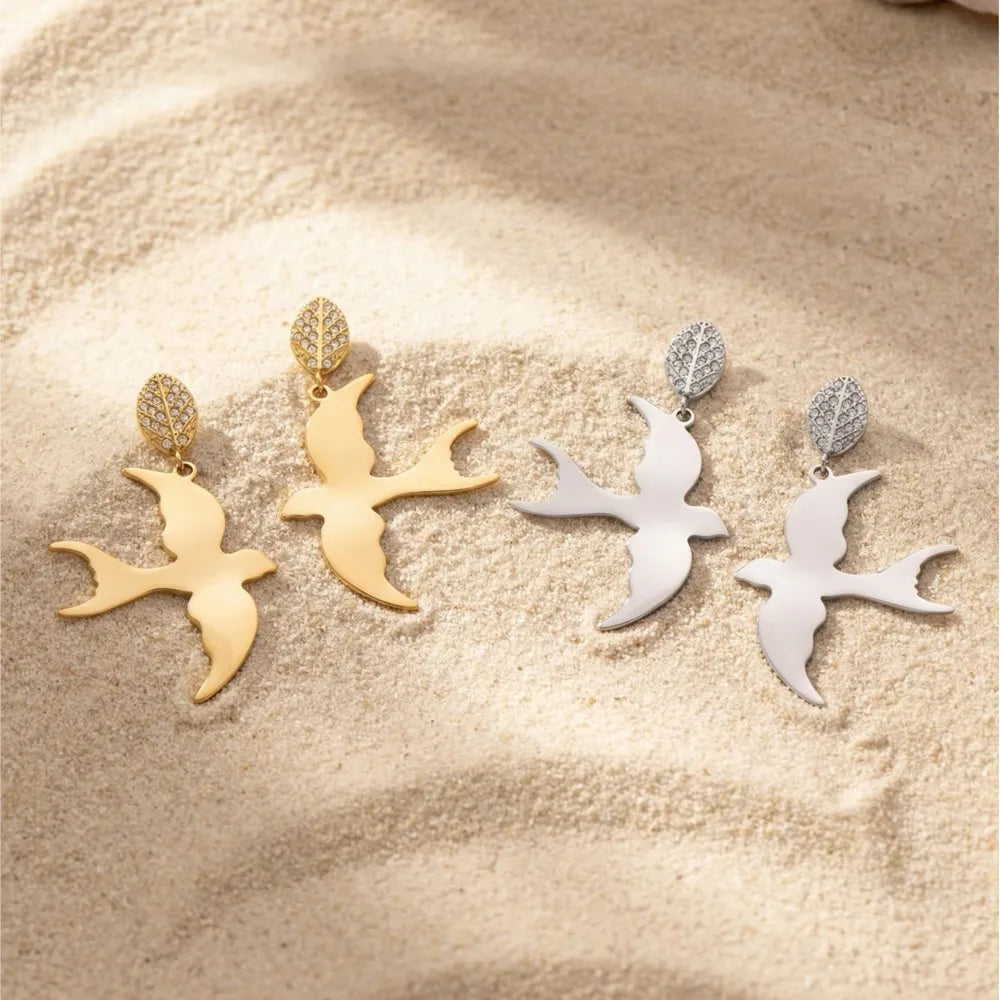 Lucia Gole - Bird Drop Earrings
