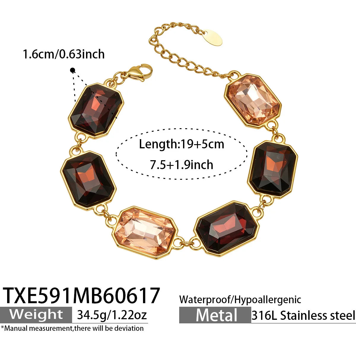 Lucia Gole Cut Crystal Necklace & Bracelet