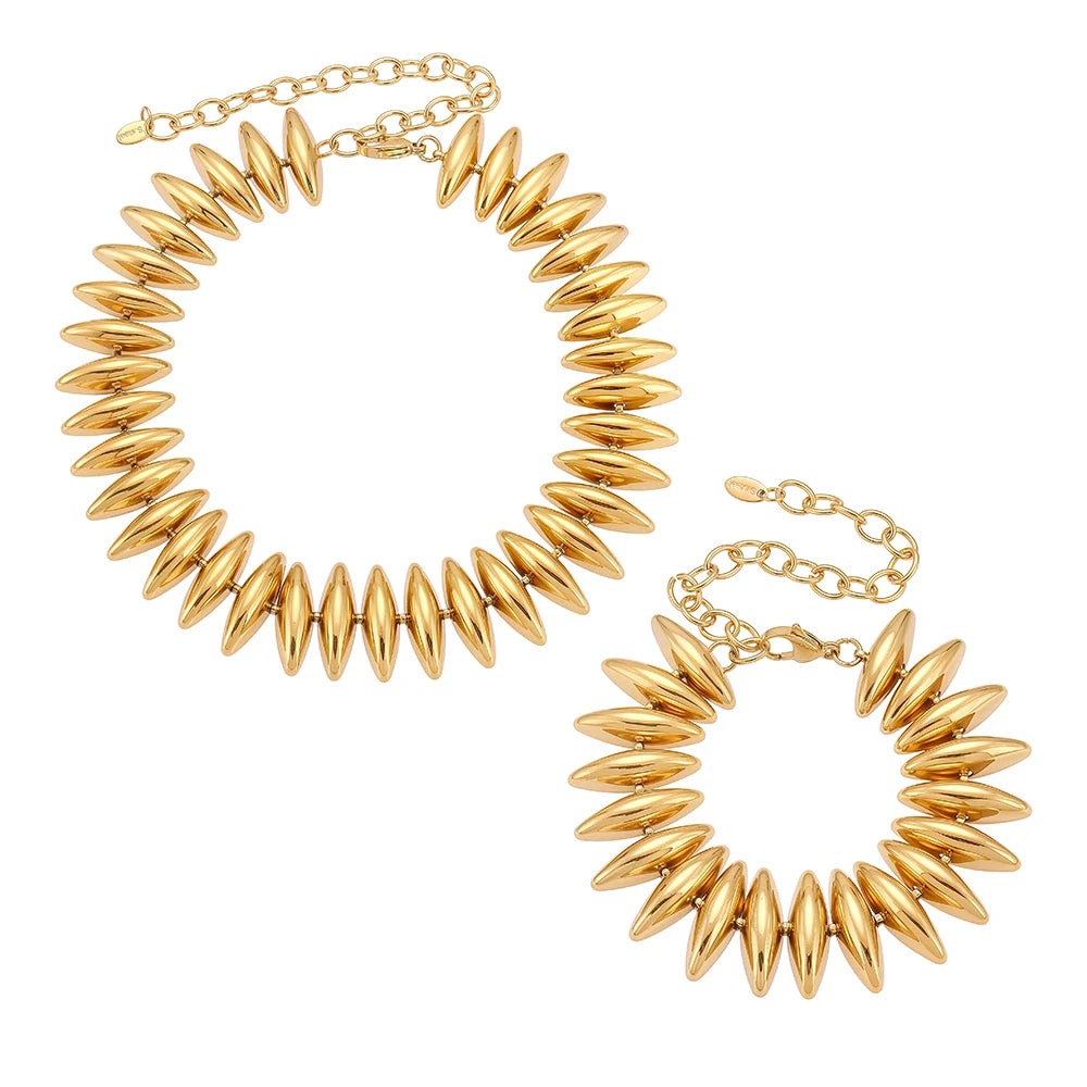 Lucia Gole – Chunky Choker Necklace & Bracelet Set