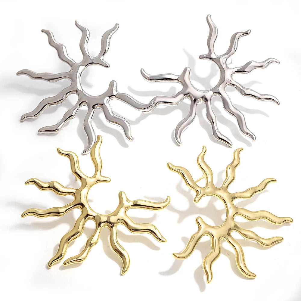 Lucia Gole: Vintage Exaggerated Sunflower Stud Earrings