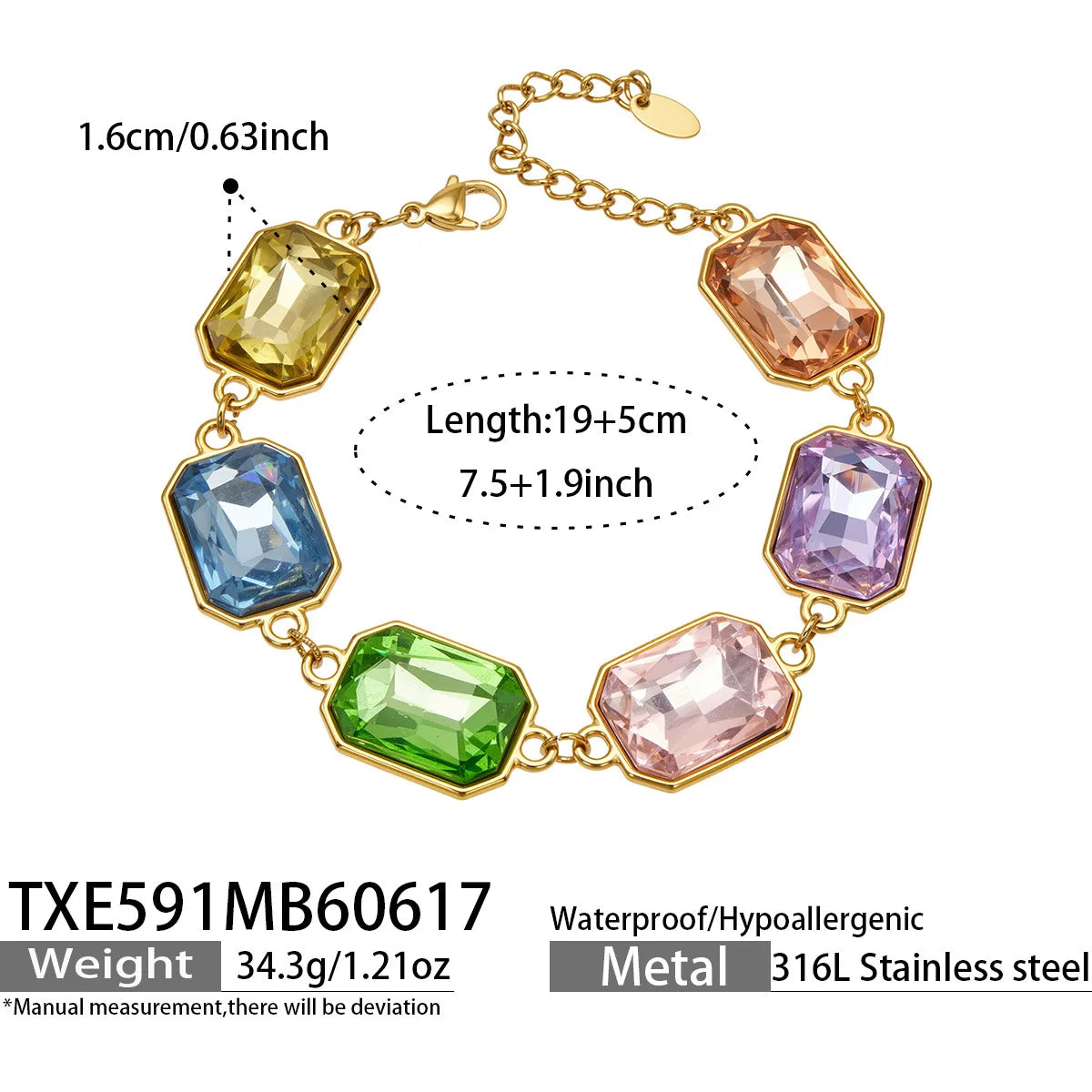 Lucia Gole Cut Crystal Necklace & Bracelet
