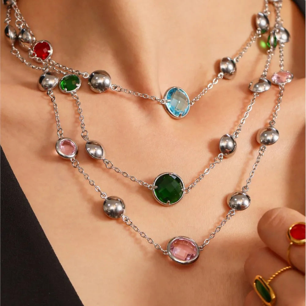 Lucia Gole-Crystal Necklace & Bracelet