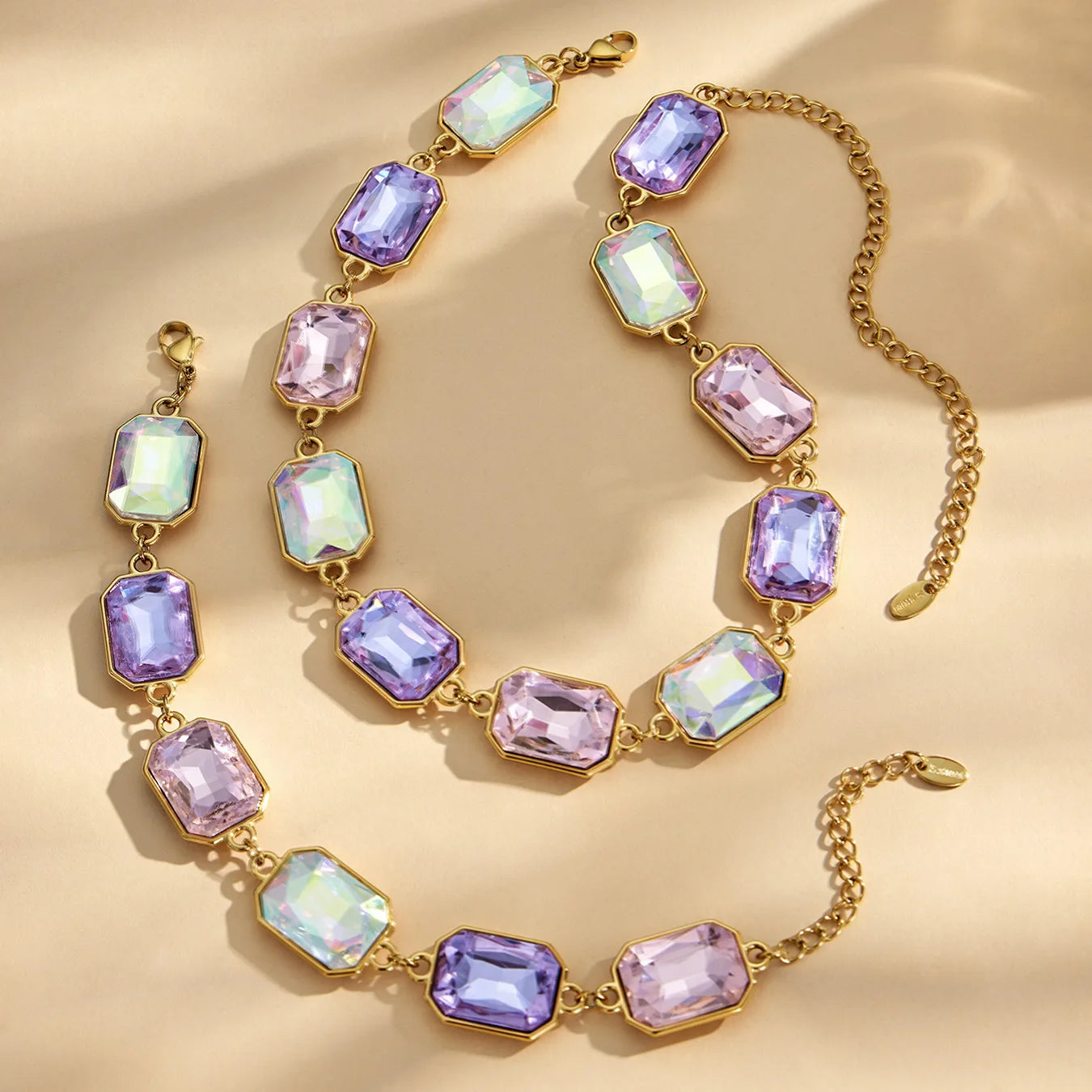 Lucia Gole Cut Crystal Necklace & Bracelet