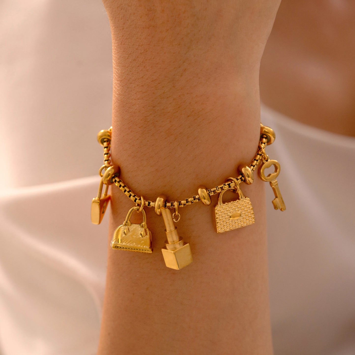 Lucia Gole - Lock & Key Charm Bracelet