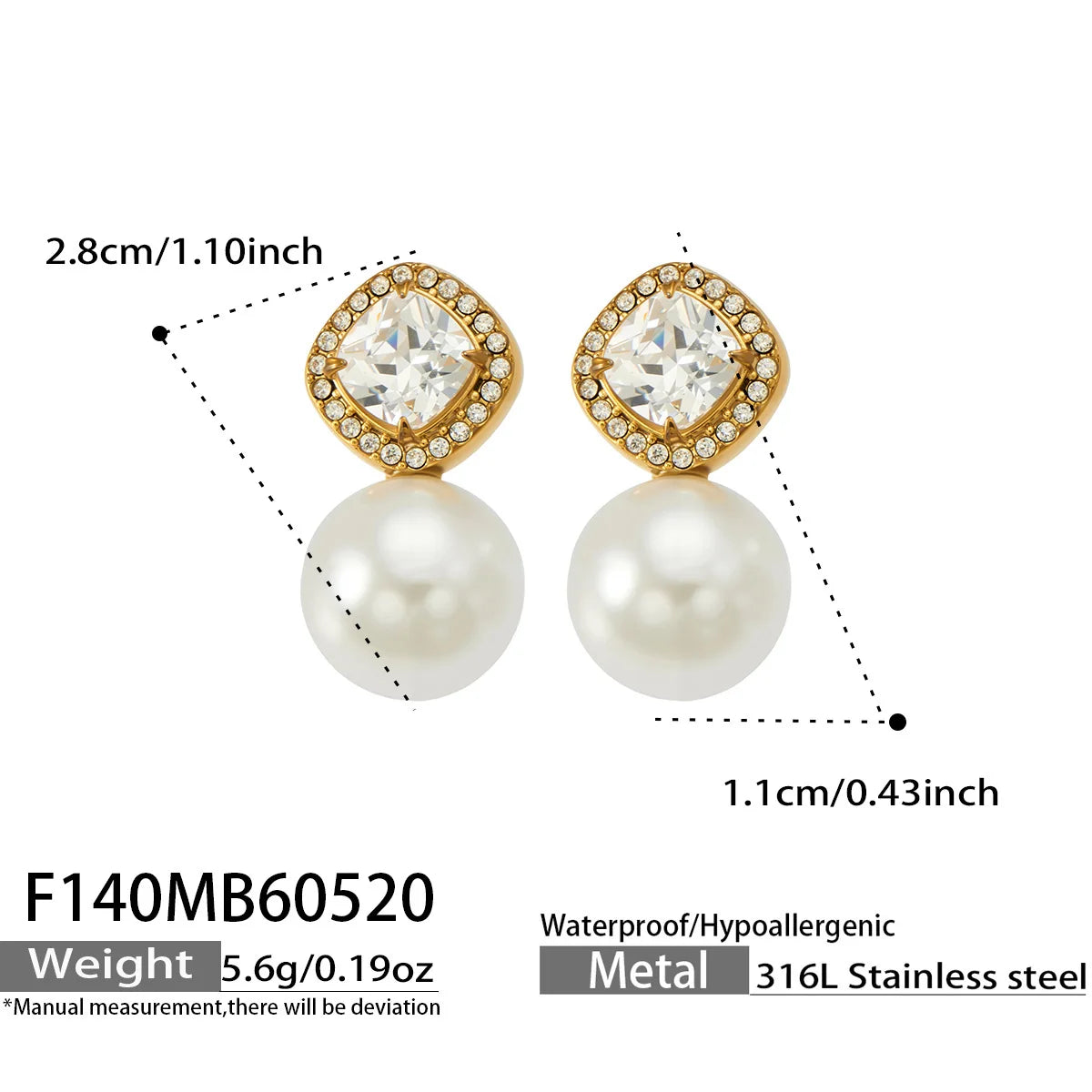 Lucia Gole Pearl Drop Earrings