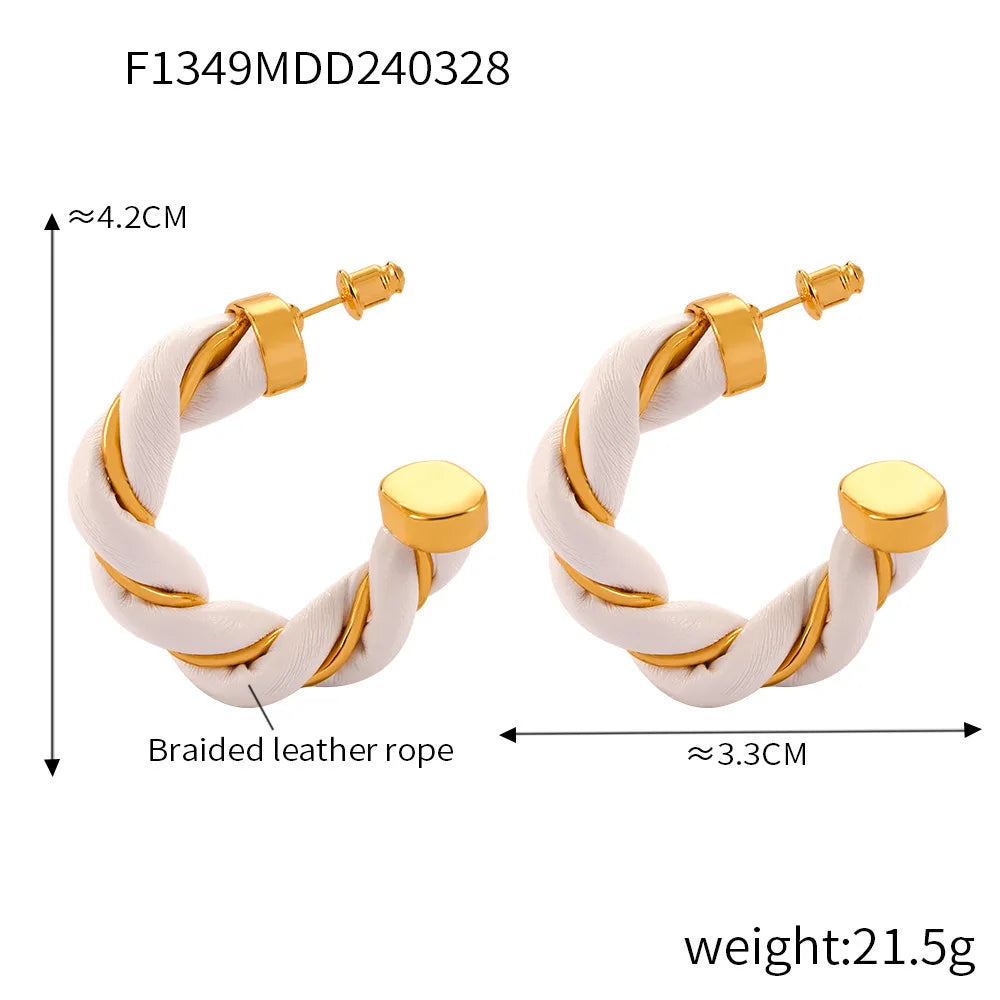 Lucia Gole - Twist Hoop Earrings
