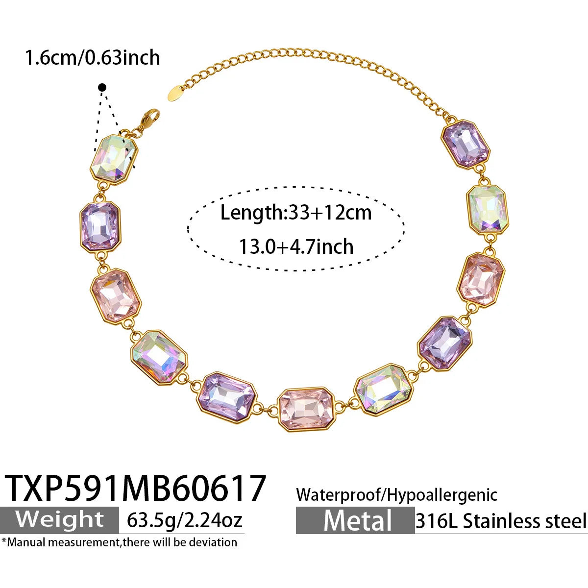 Lucia Gole Cut Crystal Necklace & Bracelet