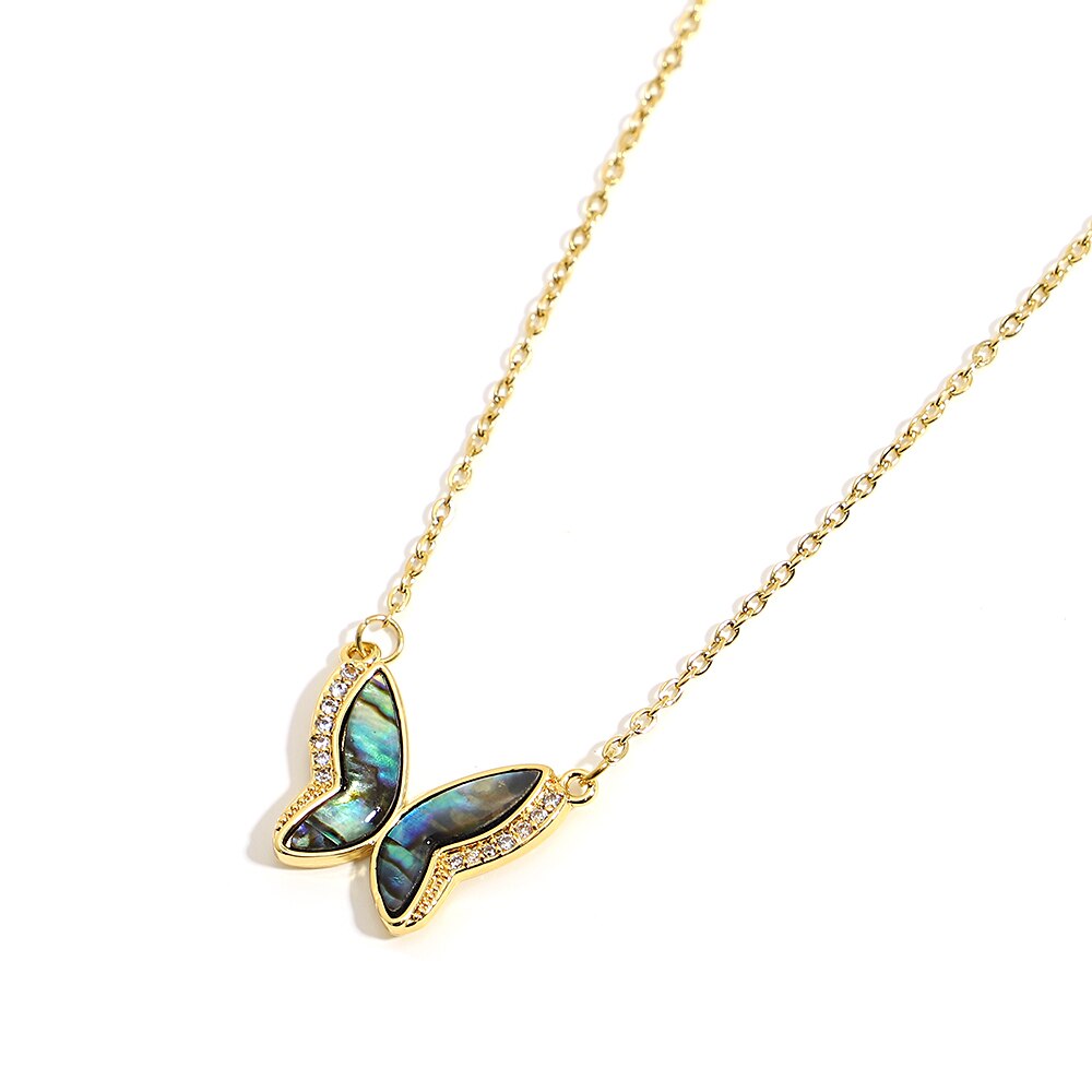 Lucia Gole: Vintage Abalone Shell Pendant Necklace - Lucia Gole