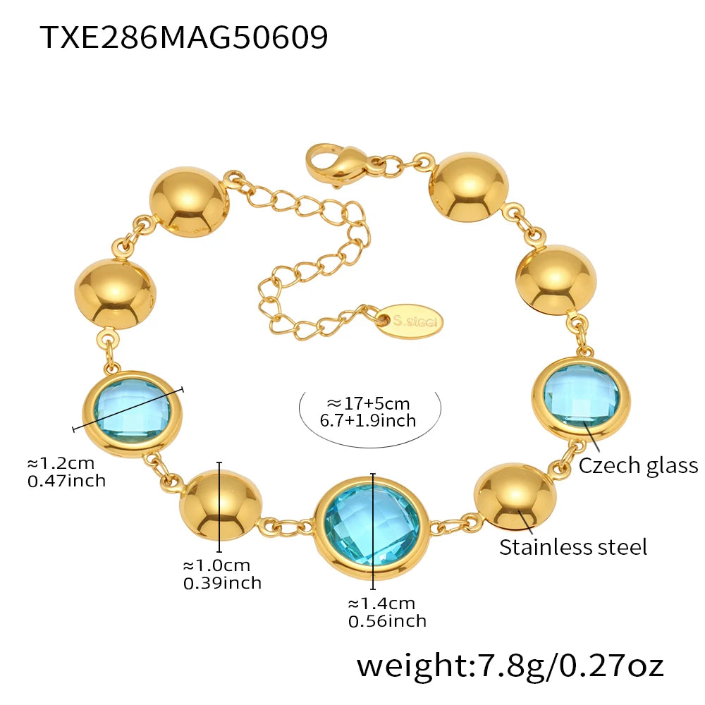 Lucia Gole-Crystal Necklace & Bracelet