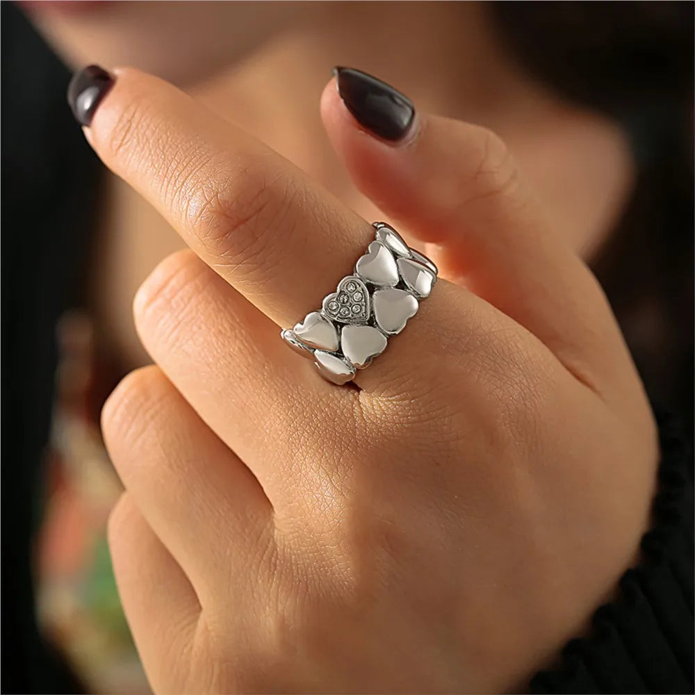 Lucia Gole Multi Heart Ring