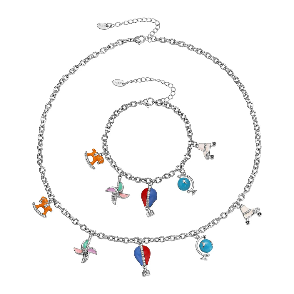 Lucia Gole - Charm Bracelet & Necklace Set