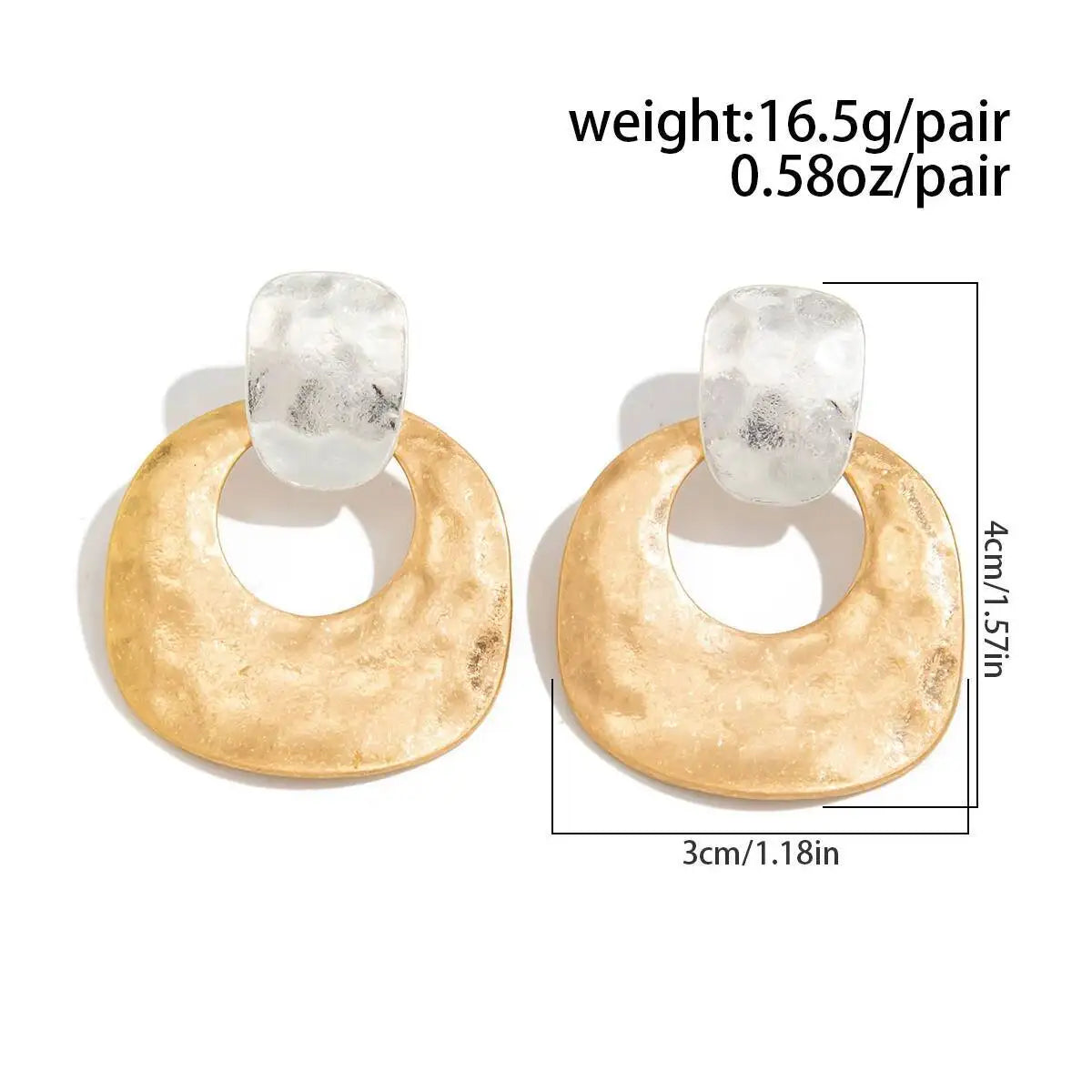 Lucia Gole - Geometric Mixed Color Stud Earrings