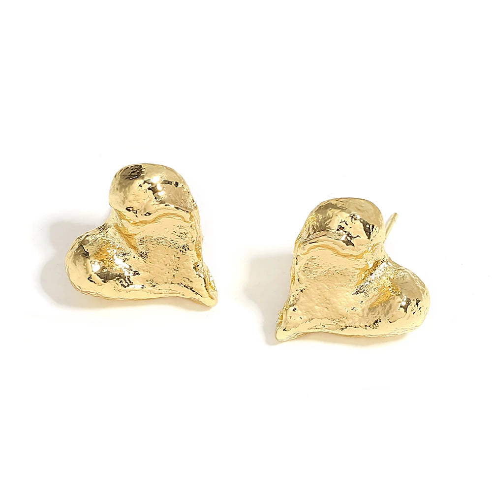 Lucia Gole: Classic Love Heart Stud Earrings - Lucia Gole