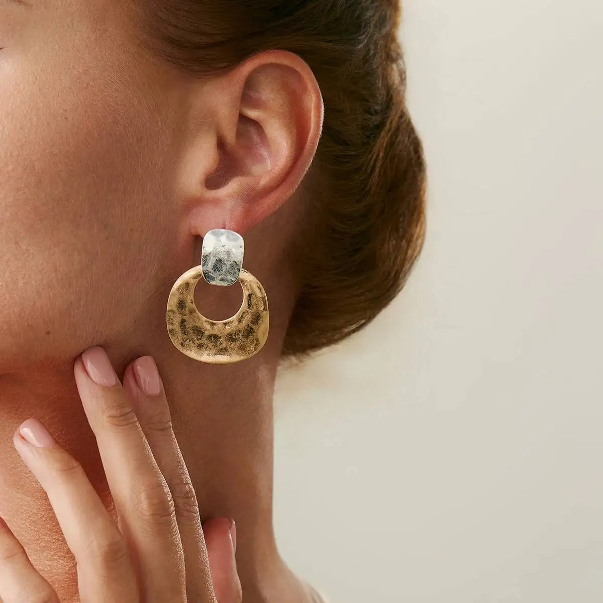 Lucia Gole - Geometric Mixed Color Stud Earrings