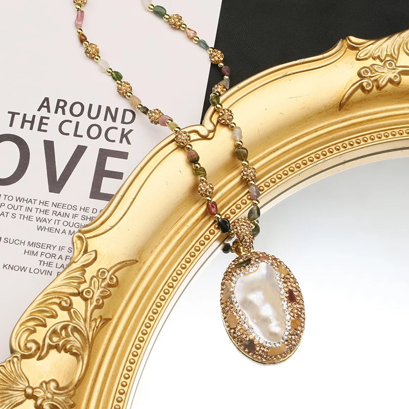 Lucia Gole - Baroque Shaped Jewelry Set (Necklace, Earrings, & Ring)