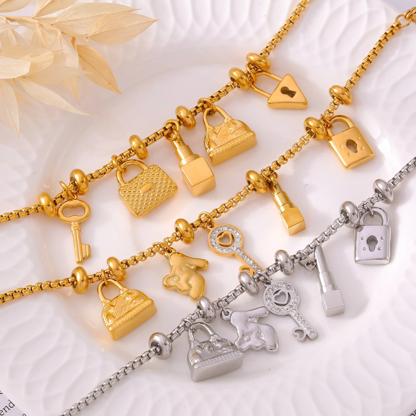Lucia Gole - Lock & Key Charm Bracelet