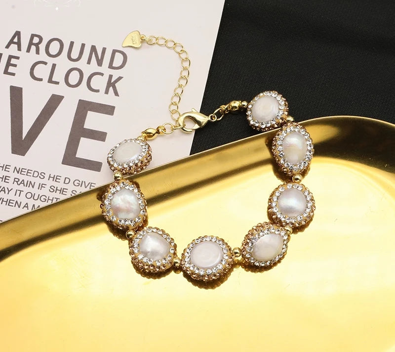 Lucia Gole - Pearl Crystal Bracelet