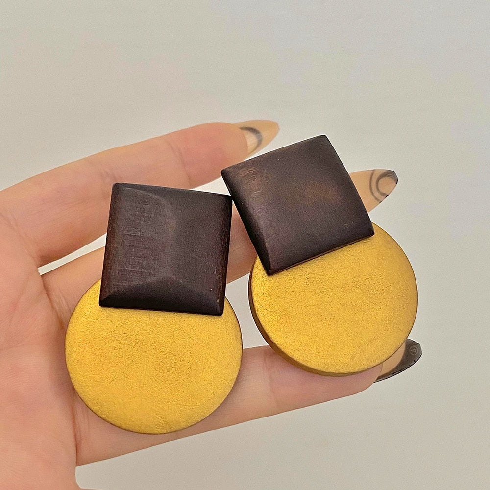 Lucia Gole: Handmade Geometric Dangle Earrings - Lucia Gole