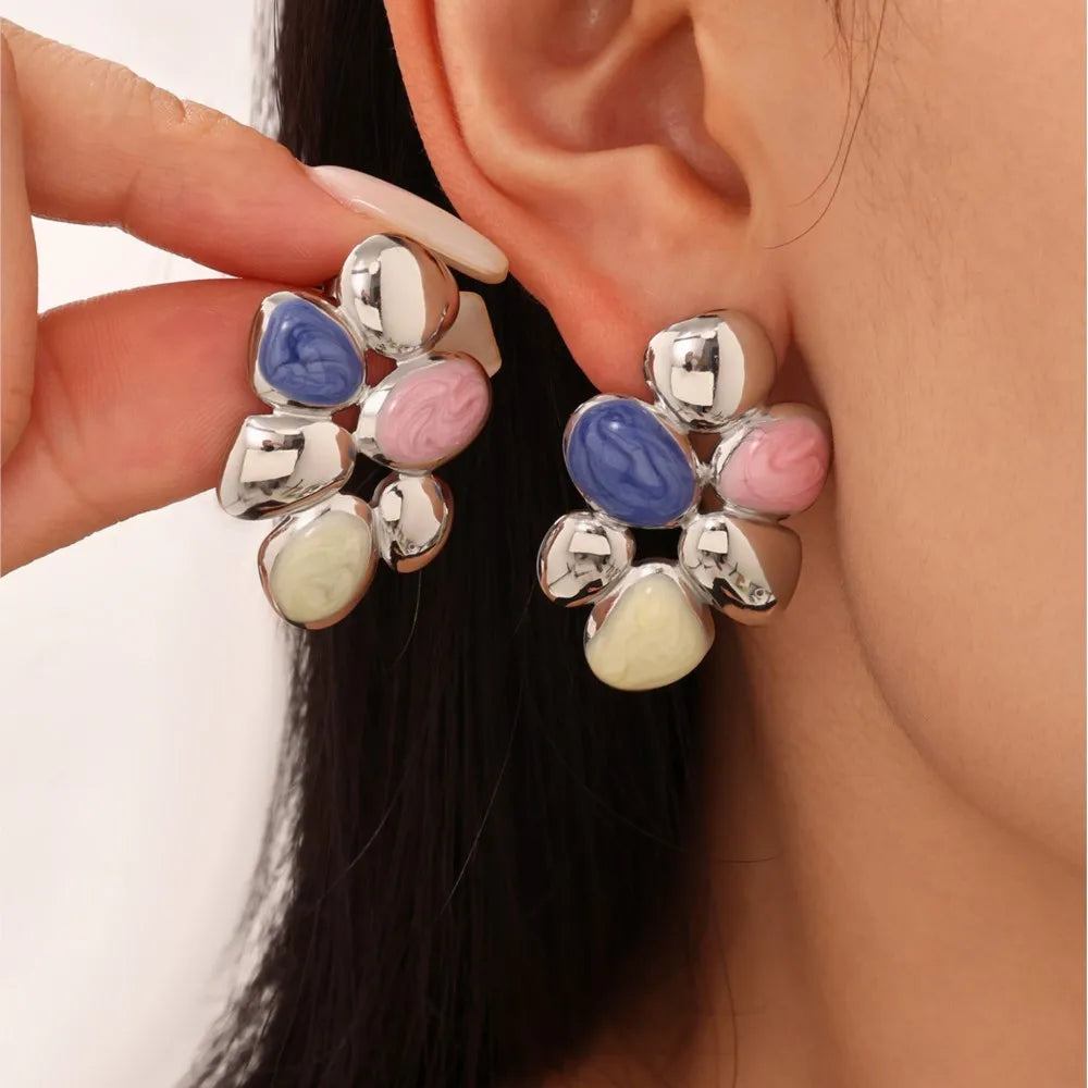 Lucia Gole - Colourful Resin Stud Earrings