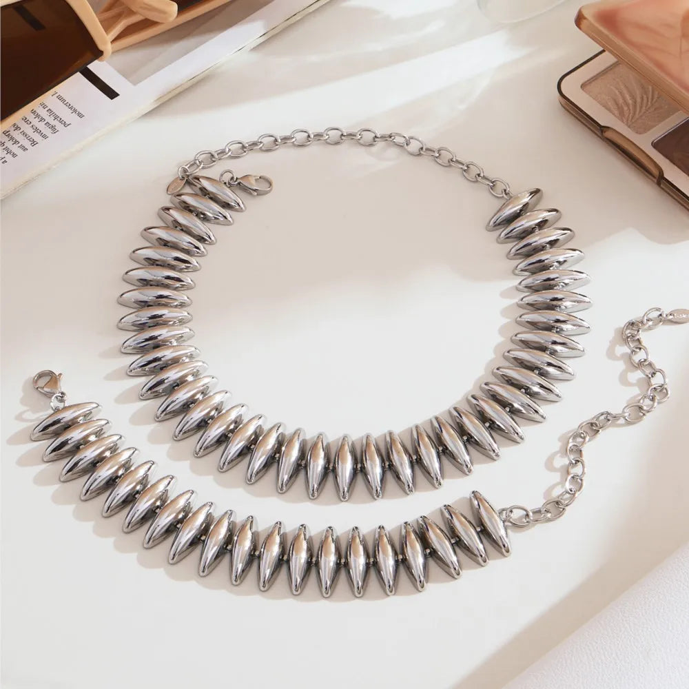 Lucia Gole – Chunky Choker Necklace & Bracelet Set