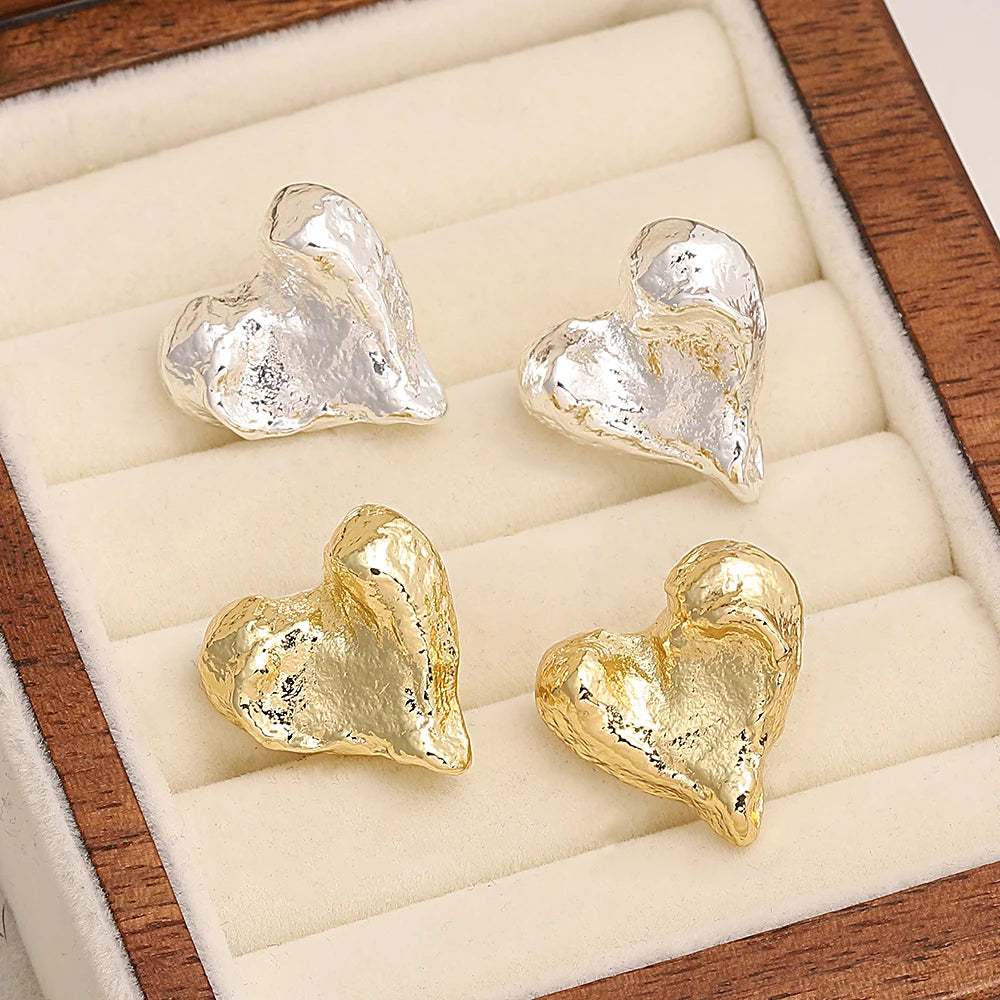 Lucia Gole: Classic Love Heart Stud Earrings - Lucia Gole