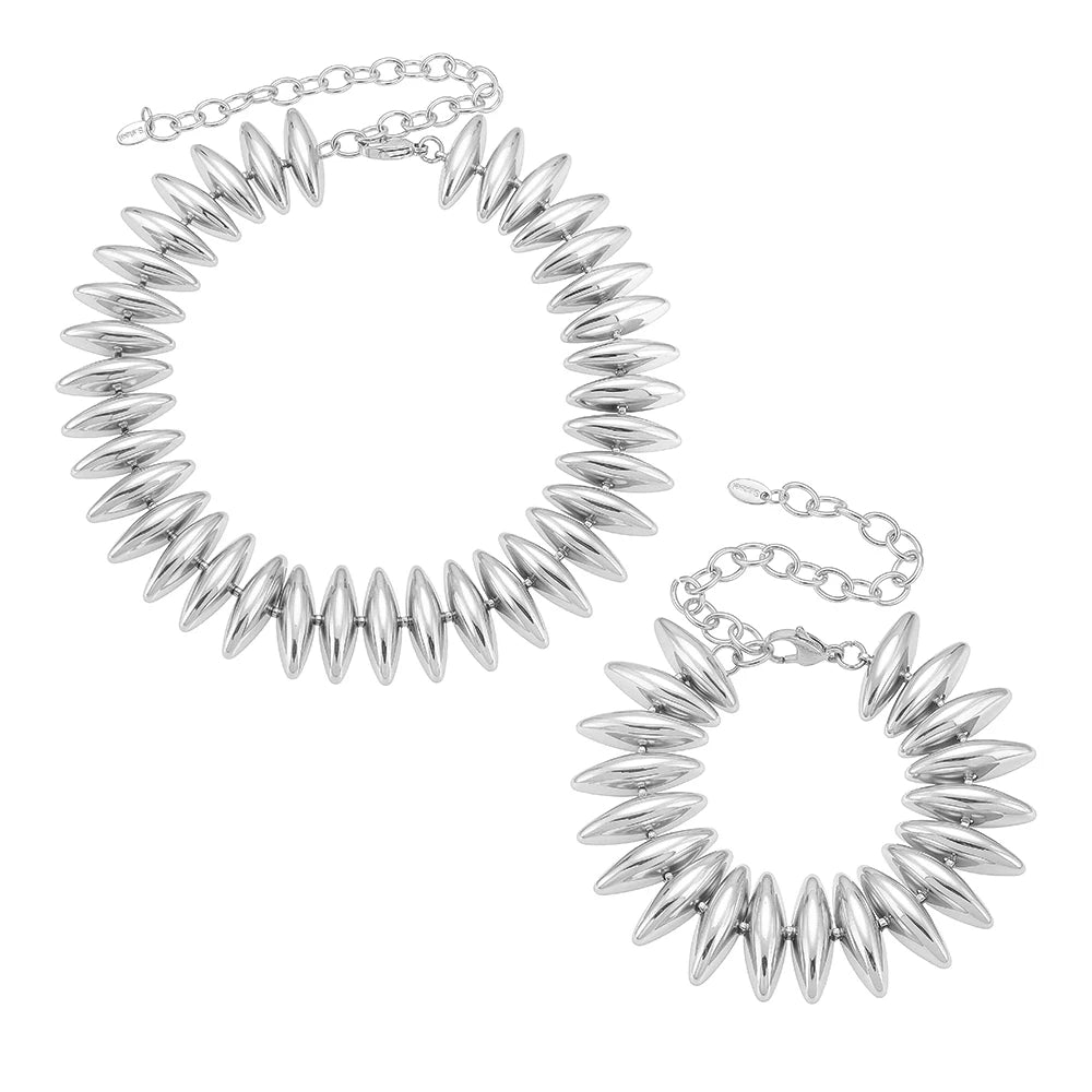 Lucia Gole – Chunky Choker Necklace & Bracelet Set