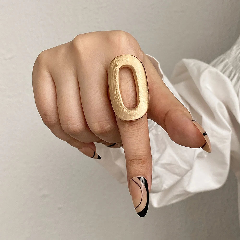 Lucia Gole: Irregular Chunky Geometric Ring - Lucia Gole