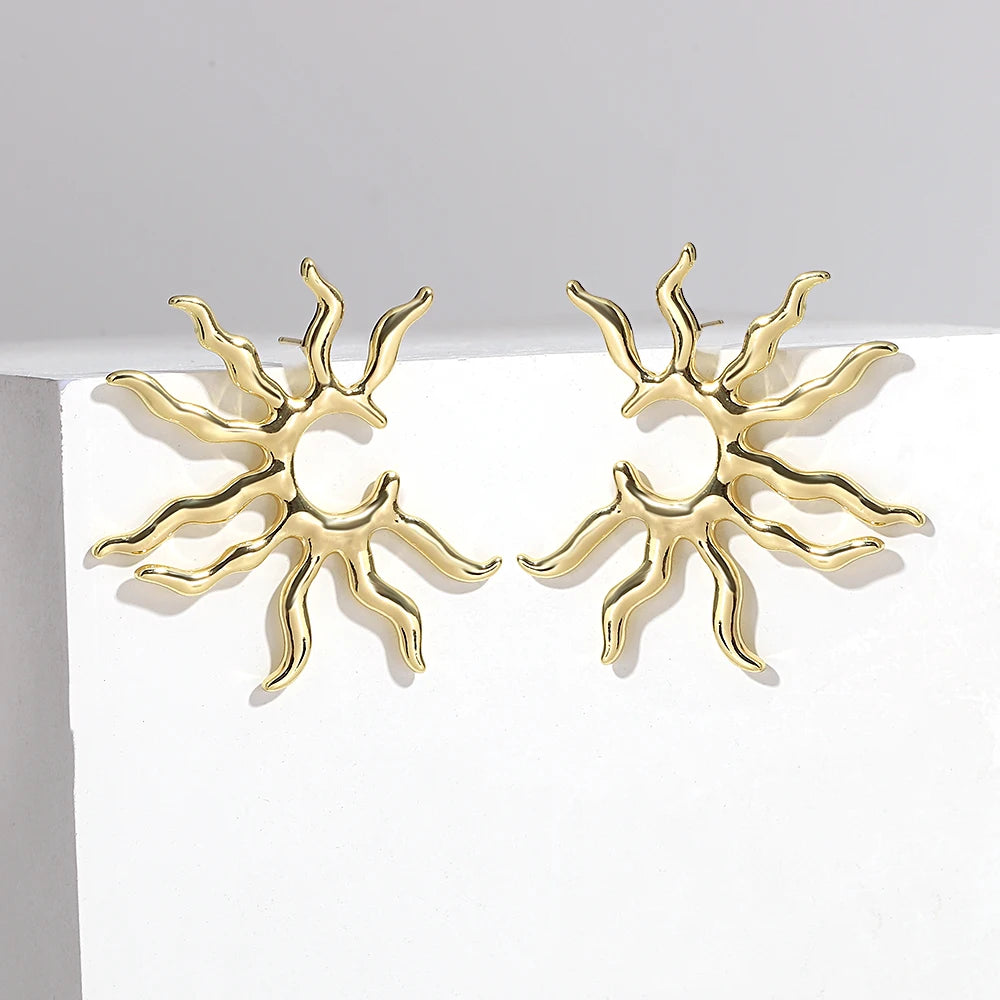 Lucia Gole: Vintage Exaggerated Sunflower Stud Earrings