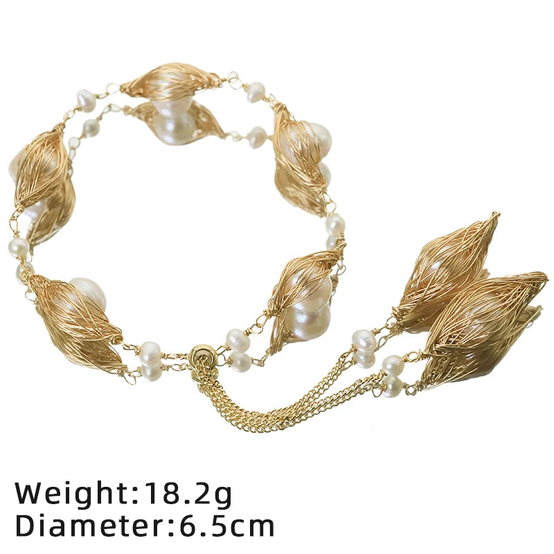 Lucia Gole Pearl Cage Bracelet